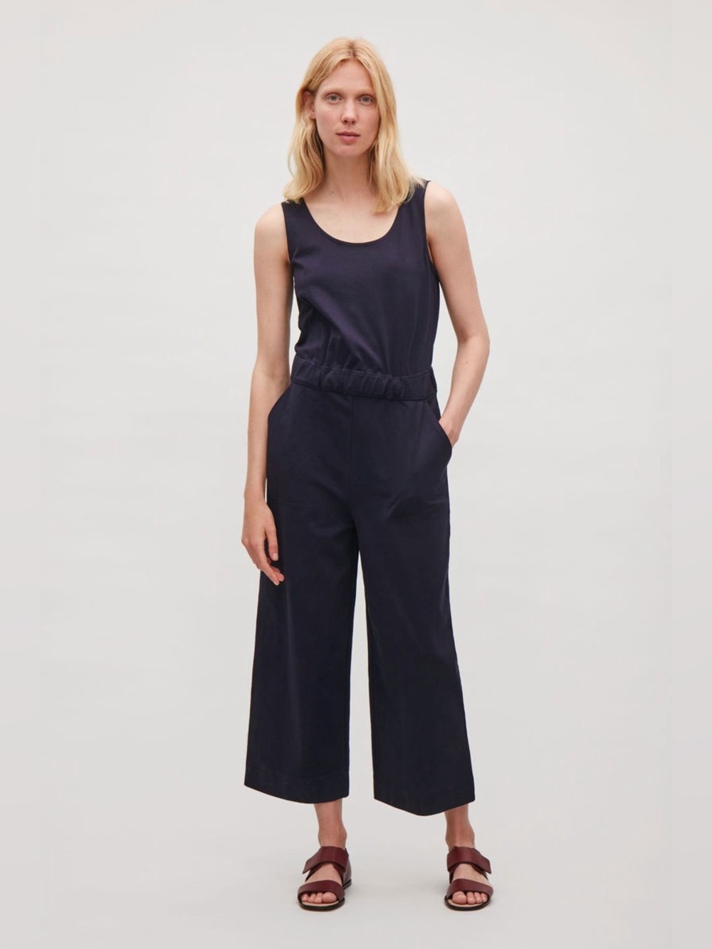 COS Cropped Wideleg Utility Jumpsuit